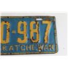 Image 3 : Saskatchewan 1932 License Plate