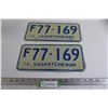 Image 1 : Pair of Saskatchewan 1976 License Plates