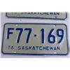 Image 2 : Pair of Saskatchewan 1976 License Plates