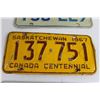 Image 3 : (3) Assorted Saskatchewan License Plates