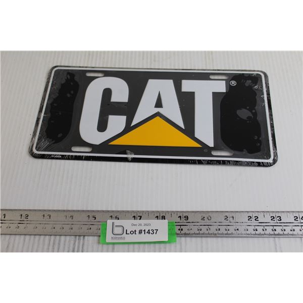 CAT Decorative License Plate - Sealed