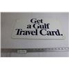 Image 1 : Get a Gulf Travel Card Sign - 19" x 12"