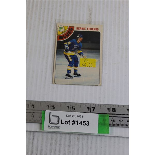 Bernie Federko 1978-79 OPC Rookie Hockey Card