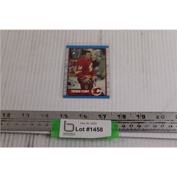 Theoren Fleury 1989-90 OPC Rookie Hockey Card