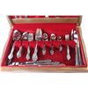 Image 1 : Stainless Steel Cutlery Set in Wooden Case