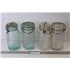 Image 1 : (4) Sealer Jars w/Wire Top Lids (1) Queen - (3) Perfect Seal