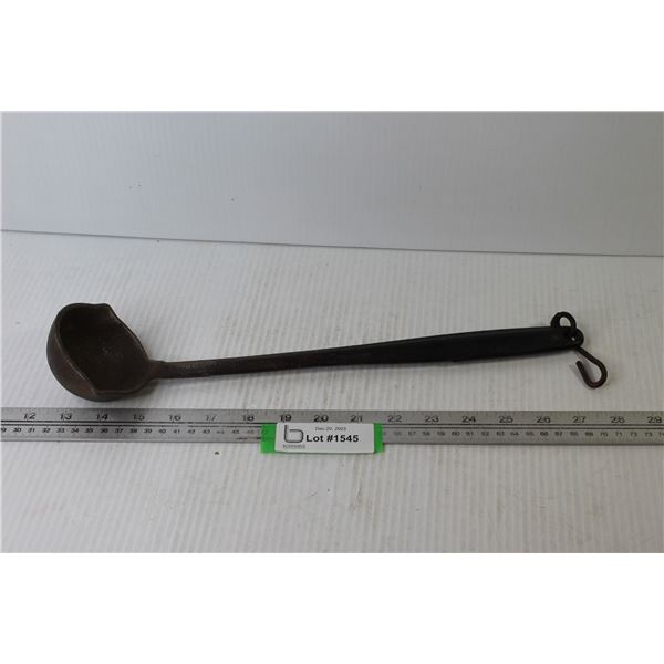 Vintage Cast Iron Babbitt Ladle