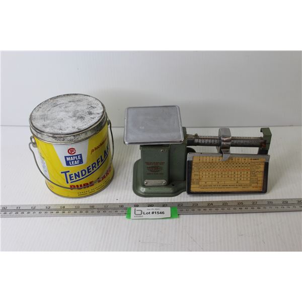 Triner Scale (working) - Maple Leaf Lard Tin