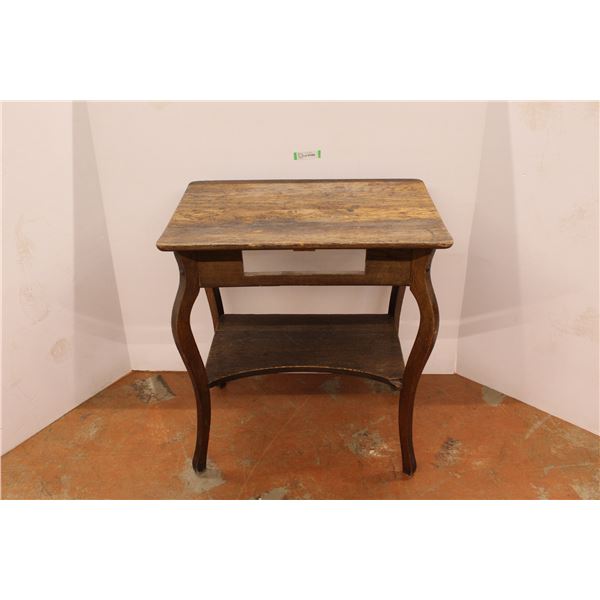 * Vintage End Table - Missing Drawer - (28"w x 19 1/2"d x 30"h)