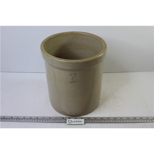 Imperial 2 Gallon Crock (no cracks)