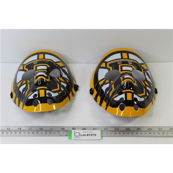 (2 X BID PRICE) Boston Bruins Goalie Masks