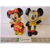 Image 1 : Vintage mickey and Minnie Mouse Coin Banks
