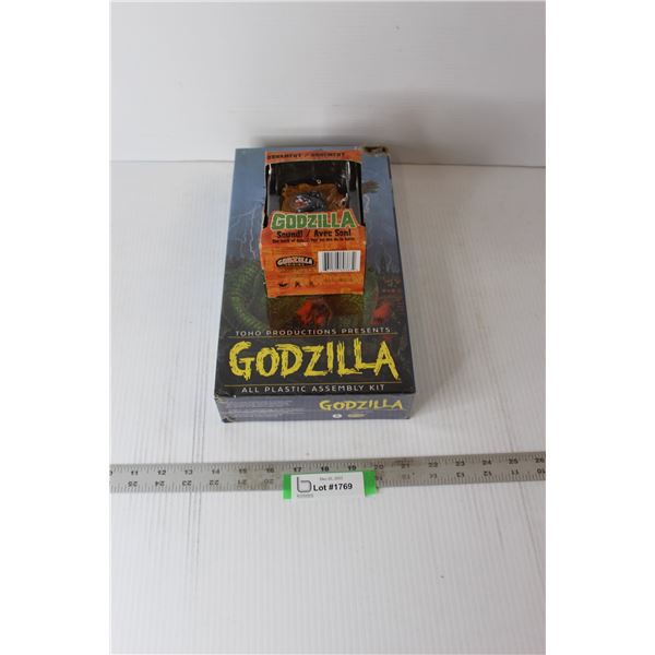 Godzilla Assembly Kit - Sealed; Godzilla Ornament In Box