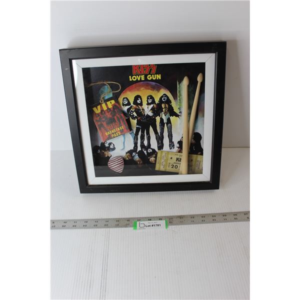 Framed Kiss Memorabilia