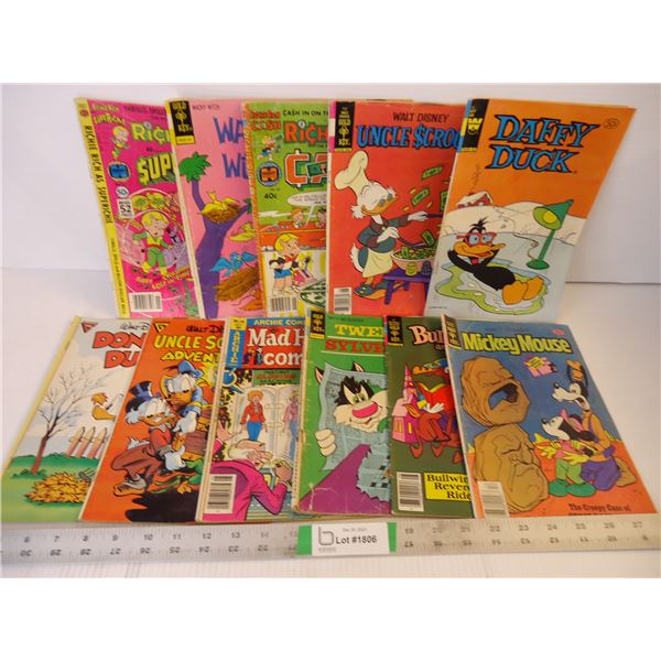 (8) Gold Key Walt Disney Comics,(2) Richie Rich and (1) Archie Comic