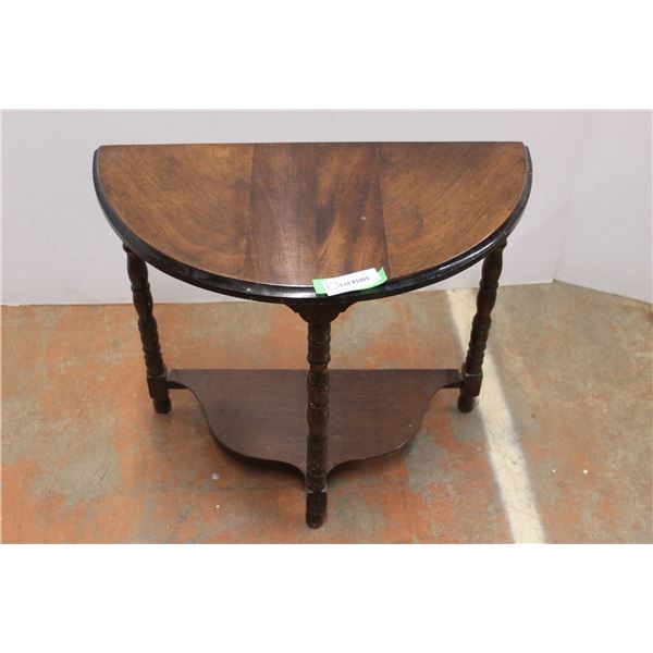 * Antique 'D' Table - 22" Tall
