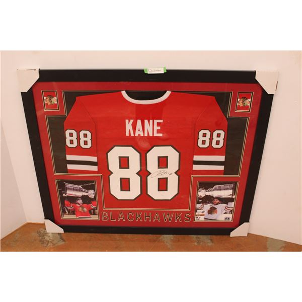 * Blackhawks Patrick Kane Signed Jersey in Frame with Certificate of Authenticity - 35 3/4" x 43 1/2