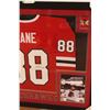 Image 3 : * Blackhawks Patrick Kane Signed Jersey in Frame with Certificate of Authenticity - 35 3/4" x 43 1/2