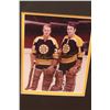 Image 3 : * Framed Boston Bruins Gerry Cheevers and Ed Johnston Signed Picture, Signed Trading Cards, and Sign