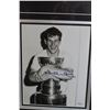 Image 2 : Bobby Orr Framed and Signed Picture with Mini 1970 Cup and Certificate of Authenticity - 3 1/2" x 19