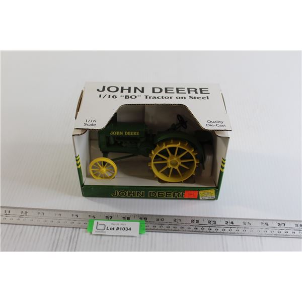 John Deere "BO" Tractor on Steel Die Cast - 1/16