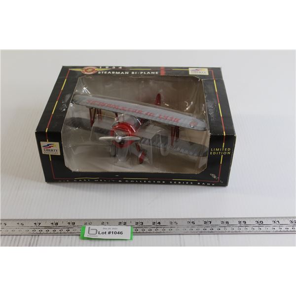 Liberty Spec Cast 1934 Stearman Bi-Plane Die Cast