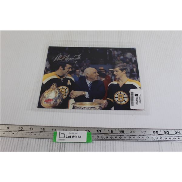 Signed Boston Bruins Picture with Certificate of Authenticity - 10  x 8 