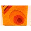 Image 2 : Vintage Geometric Orange Wall Hanging- 29" x 40"