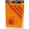 Image 4 : Vintage Geometric Orange Wall Hanging- 29" x 40"