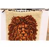 Image 2 : Vintage Lion Wall Decor Rug - 26" x 34"
