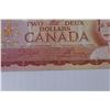 Image 2 : Canadian 1974 Two Dollar Bill Signed by Crowe & Bouey