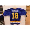 Image 1 : Signed - Slapshot Movie Hanson Jersey - Chiefs (Size XL) w/ JSA Authentication