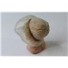 Image 4 : Vintage Porcelain Head From Cloth Doll (Made in Germany)