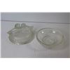 Image 2 : Small Glass Dish w/Birds on Top of Lid