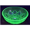 Image 1 : Uranium Glass 8" Bowl