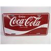 Image 2 : Coca Cola Metal License Plate and Suncatcher
