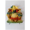 Image 2 : Dutch Girl Chalkware Wall Hanging, (2) Pot Holders