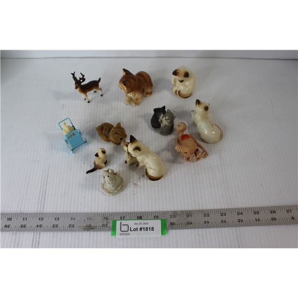 Ceramic Cat Figurines, Deer Figurine, etc.