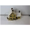 Image 2 : Currier & Ives American Homestead Winter Hand Crafted Porcelain Collectible House - Light Works