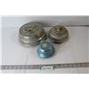 Image 1 : (3) Vintage Round Musical Jewellery Boxes - Working