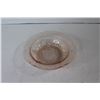 Image 2 : Pink Depression Glass Bowl, Pink Depression Glass Cup & Saucer
