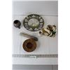 Image 1 : Floral Plate, Footed Dish, Core Sample, Creamer, Shepherd Figurine