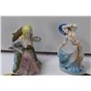 Image 3 : (2) Vintage Victorian Figurines (2) Wall Mounted Children w/ Umbrellas