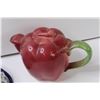 Image 4 : Blue Floral Display Bowl, Apple Teapot
