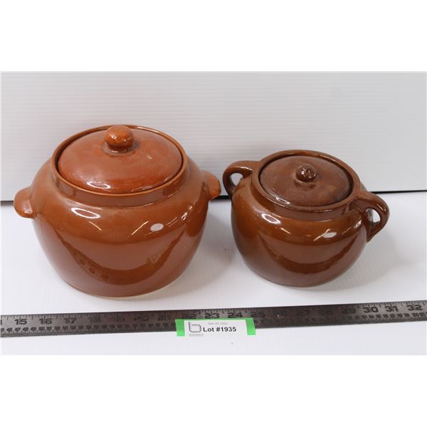 (2) Bean Pots - Made in Canada