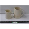 Image 1 : (2) Creamer Pitchers - 5" & 6.5" Tall