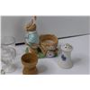 Image 5 : (12) Boiled Egg Holders, Christmas Mug, Salt Shaker