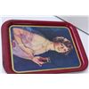 Image 6 : 1974 Coca Cola Tin Tray - 1927 Calendar Girl Picture (Rust Rings)