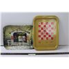 Image 1 : (2) Coca Cola Tin Trays - Crossing the Creek 1999, Montreal Olympics 1976