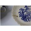 Image 6 : Lot of- (6) Blue & White Decorative Plates (Cracks, chips), (2) Extra Large Teacups